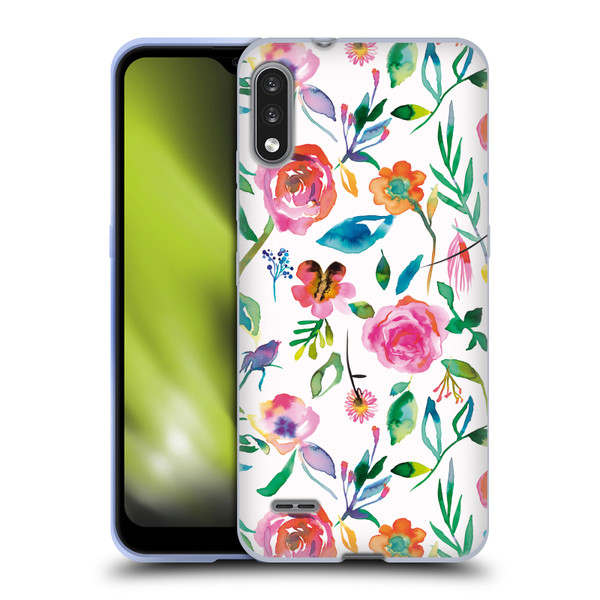 Ninola Flower Patterns Floral Green Soft Gel Case for LG K22