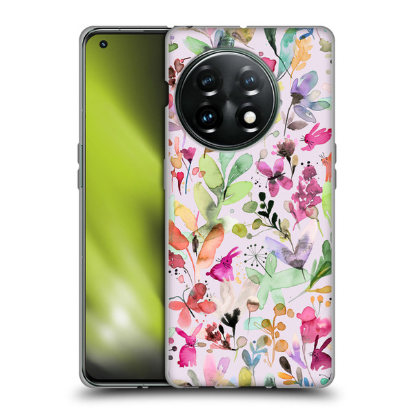 Ninola Flower Patterns Meadow Soft Gel Case for OnePlus 11 5G