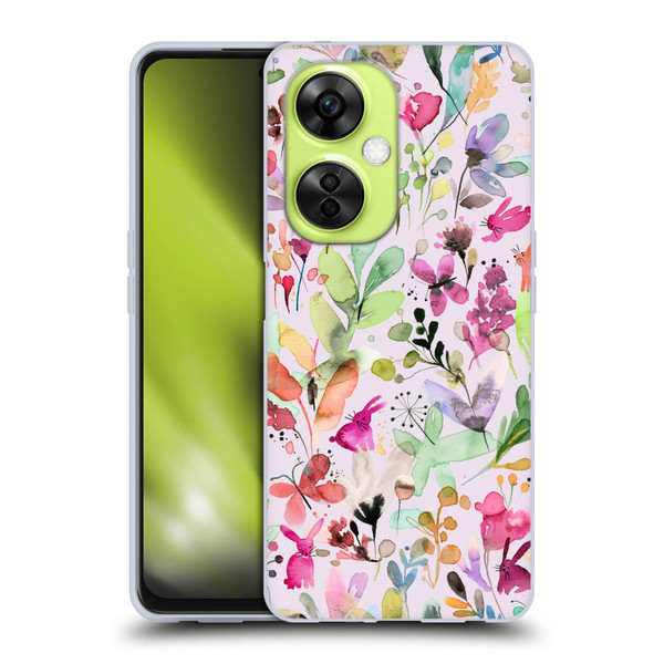 Ninola Flower Patterns Meadow Soft Gel Case for OnePlus Nord CE 3 Lite 5G