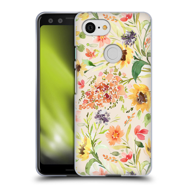 Ninola Flower Patterns Sunflower Plants Autumn Soft Gel Case for Google Pixel 3