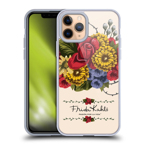Frida Kahlo Red Florals Vine Soft Gel Case for Apple iPhone 11 Pro & MagSafe