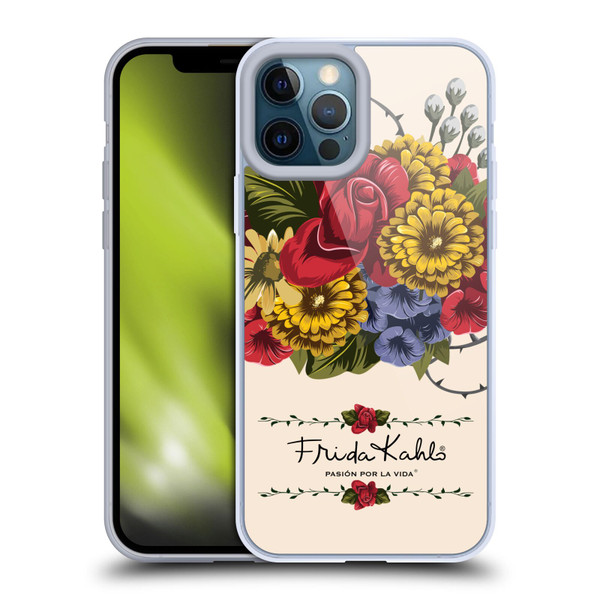 Frida Kahlo Red Florals Vine Soft Gel Case for Apple iPhone 12 Pro Max & MagSafe