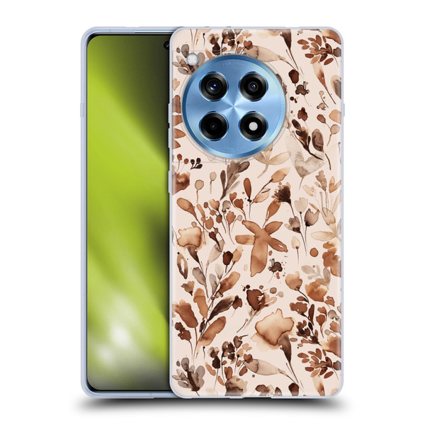 Ninola Flower Patterns Rustic Floral Terracotta Soft Gel Case for OPPO OnePlus Ace 3 5G