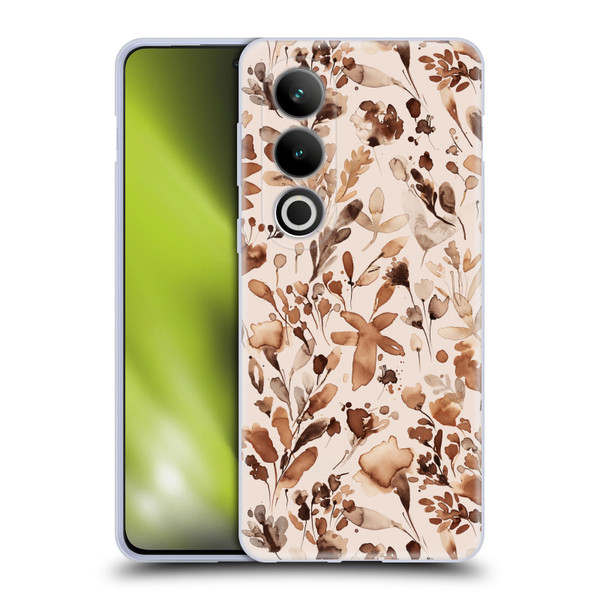Ninola Flower Patterns Rustic Floral Terracotta Soft Gel Case for OPPO OnePlus Ace 3V 5G