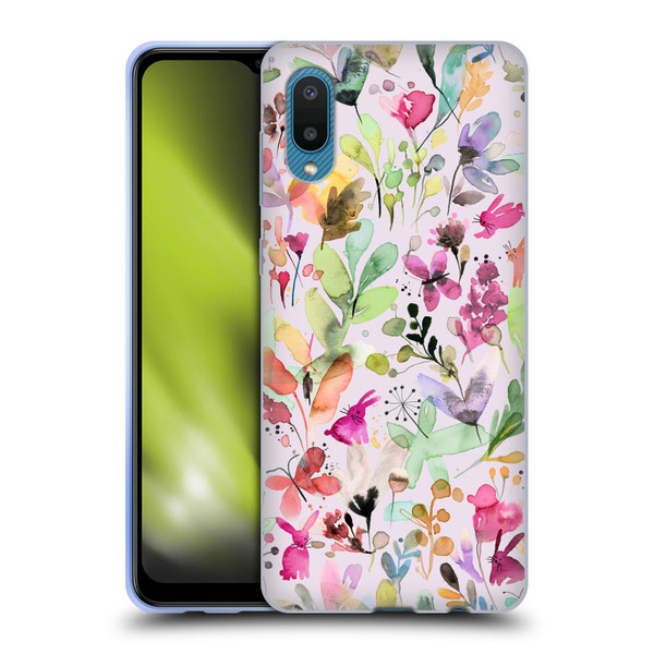Ninola Flower Patterns Meadow Soft Gel Case for Samsung Galaxy A02/M02 (2021)