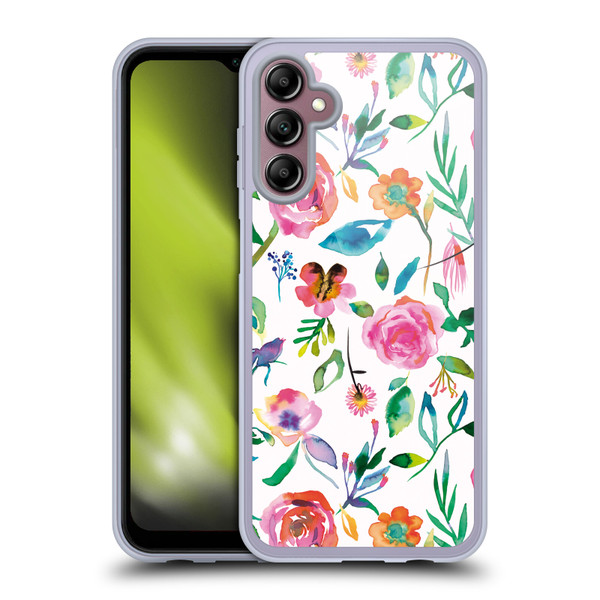 Ninola Flower Patterns Floral Green Soft Gel Case for Samsung Galaxy A14 5G