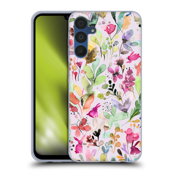 Ninola Flower Patterns Meadow Soft Gel Case for Samsung Galaxy A15