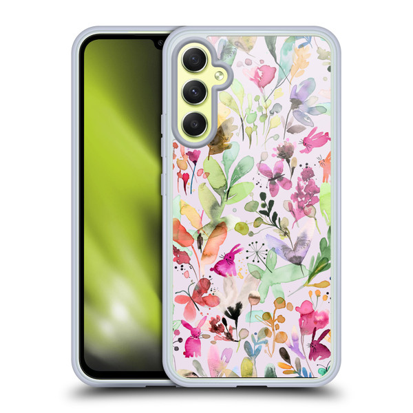 Ninola Flower Patterns Meadow Soft Gel Case for Samsung Galaxy A34 5G