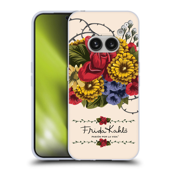 Frida Kahlo Red Florals Vine Soft Gel Case for Nothing Phone (2a)