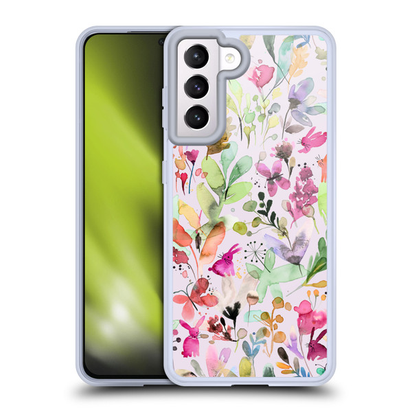 Ninola Flower Patterns Meadow Soft Gel Case for Samsung Galaxy S21 5G