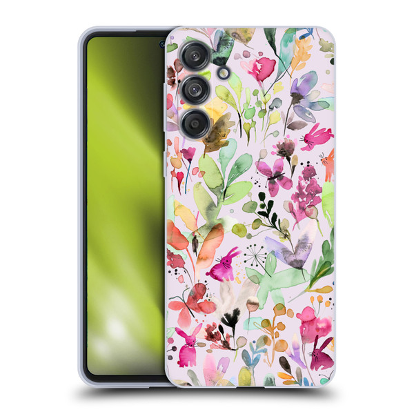 Ninola Flower Patterns Meadow Soft Gel Case for Samsung Galaxy M55 5G