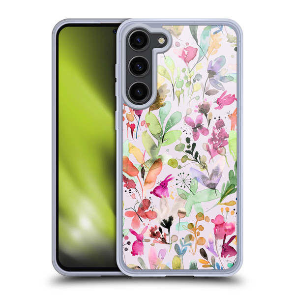 Ninola Flower Patterns Meadow Soft Gel Case for Samsung Galaxy S23+ 5G