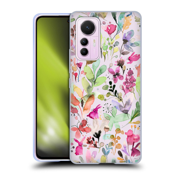 Ninola Flower Patterns Meadow Soft Gel Case for Xiaomi 12 Lite