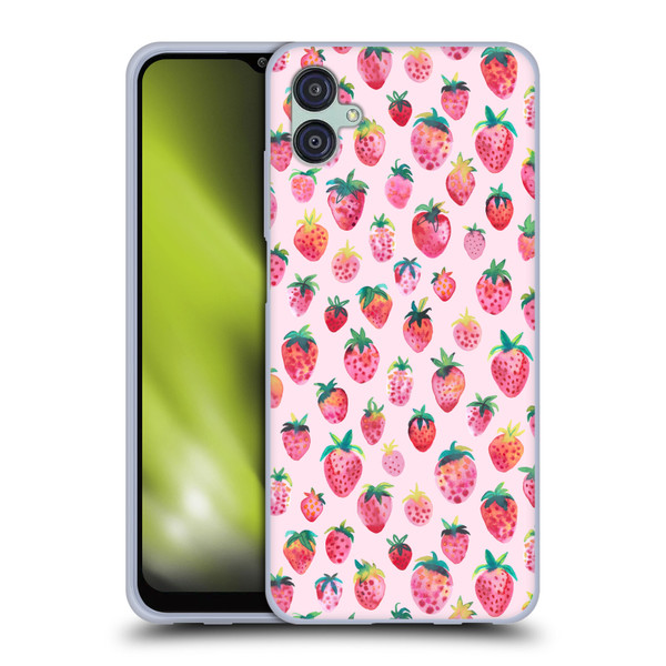 Ninola Mix Patterns Summer Strawberries Soft Gel Case for Samsung Galaxy M04 5G / A04e