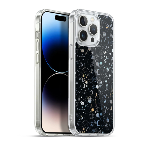 Ninola Patterns 4 Astrology Space Black Soft Gel Case for Apple iPhone 13 Pro Max & MagSafe