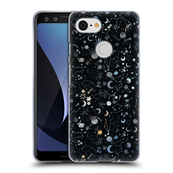 Ninola Patterns 4 Astrology Space Black Soft Gel Case for Google Pixel 3