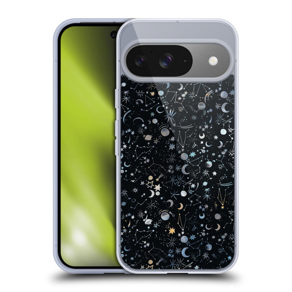 Ninola Patterns 4 Astrology Space Black Soft Gel Case for Google Pixel 9 / Pixel 9 Pro