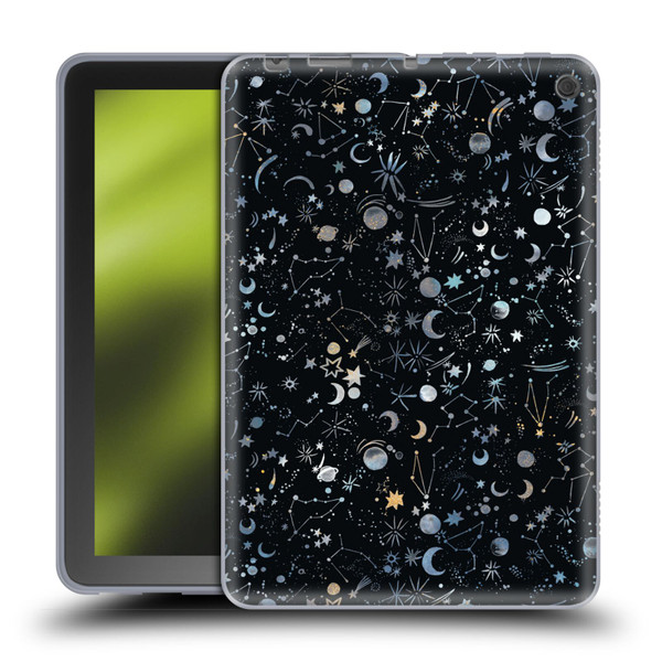 Ninola Patterns 4 Astrology Space Black Soft Gel Case for Amazon Fire HD 8/Fire HD 8 Plus 2020