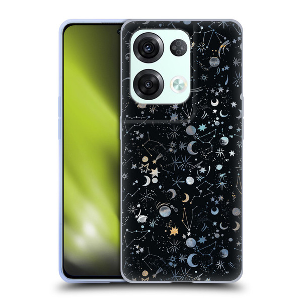 Ninola Patterns 4 Astrology Space Black Soft Gel Case for OPPO Reno8 Pro