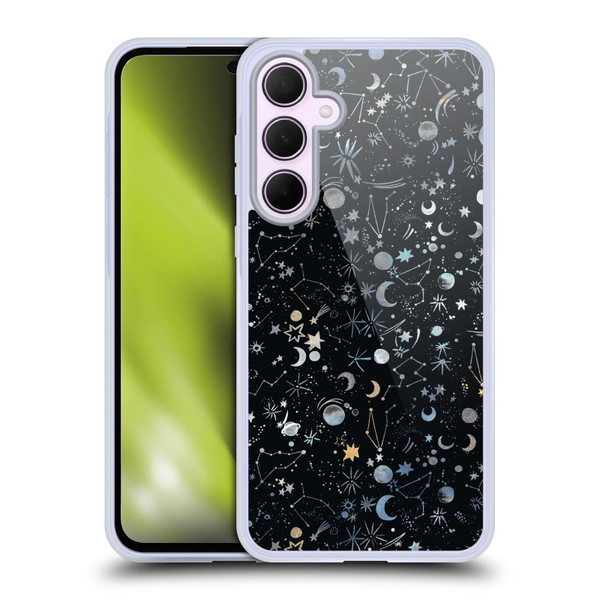 Ninola Patterns 4 Astrology Space Black Soft Gel Case for Samsung Galaxy A35 5G