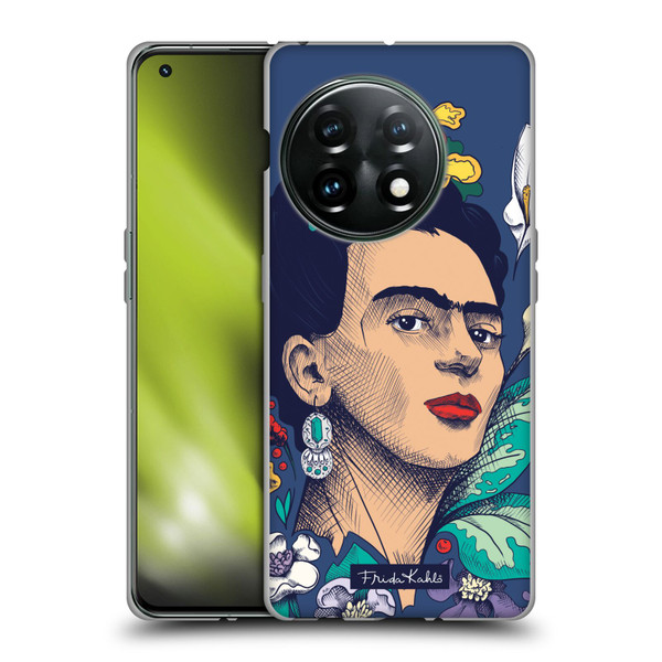 Frida Kahlo Sketch Flowers Soft Gel Case for OnePlus 11 5G