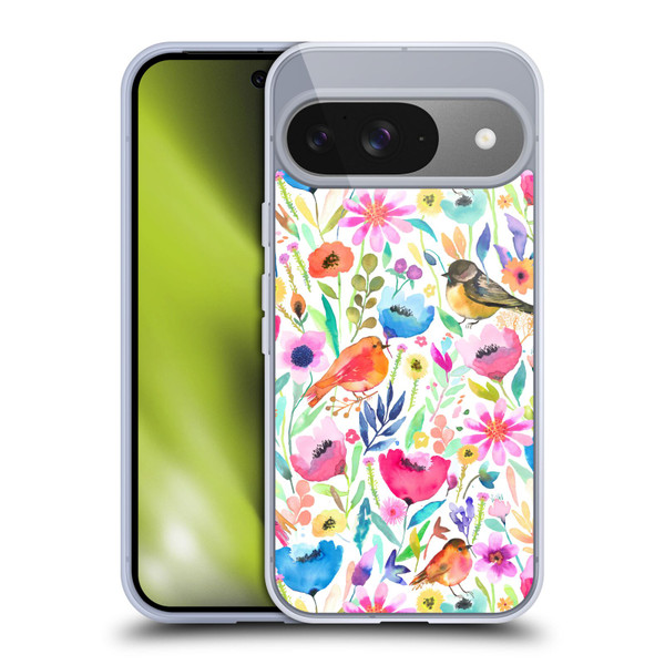 Ninola Summer Patterns Whimsical Birds Soft Gel Case for Google Pixel 9 / Pixel 9 Pro