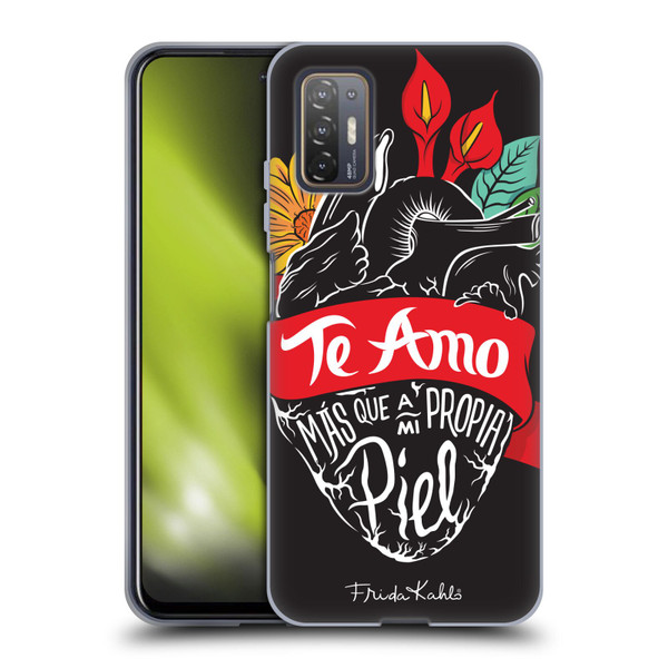 Frida Kahlo Typography Heart Soft Gel Case for HTC Desire 21 Pro 5G