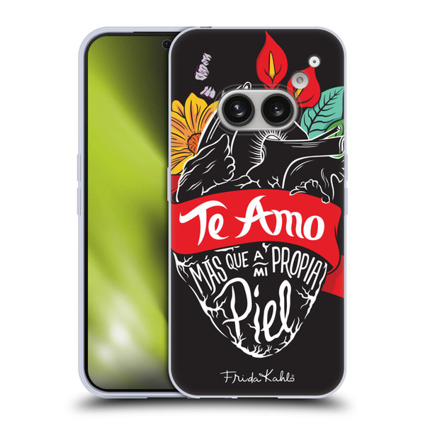 Frida Kahlo Typography Heart Soft Gel Case for Nothing Phone (2a)