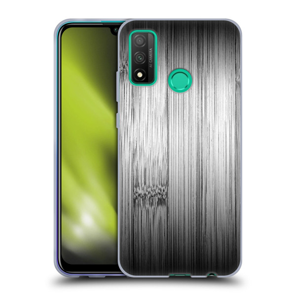 PLdesign Wood Prints Bamboo Burnt Gray Ombre Soft Gel Case for Huawei P Smart (2020)