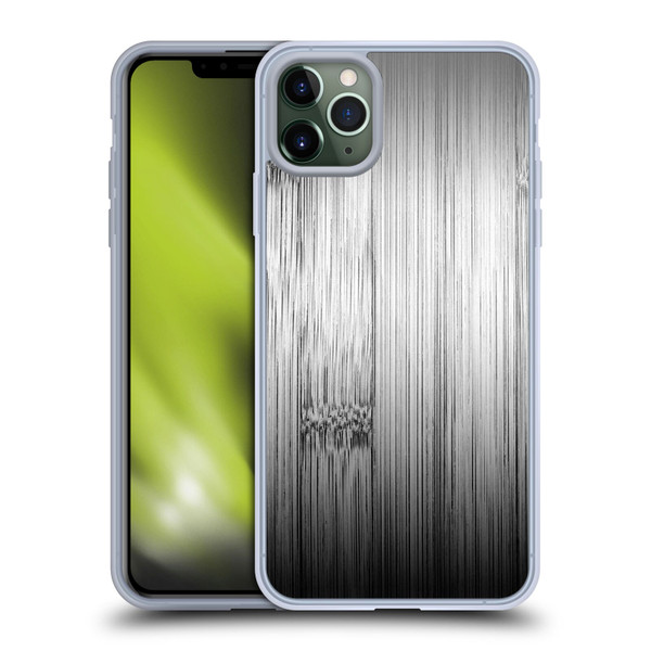 PLdesign Wood Prints Bamboo Burnt Gray Ombre Soft Gel Case for Apple iPhone 11 Pro Max