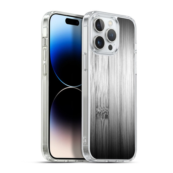 PLdesign Wood Prints Bamboo Burnt Gray Ombre Soft Gel Case for Apple iPhone 13 Pro Max & MagSafe