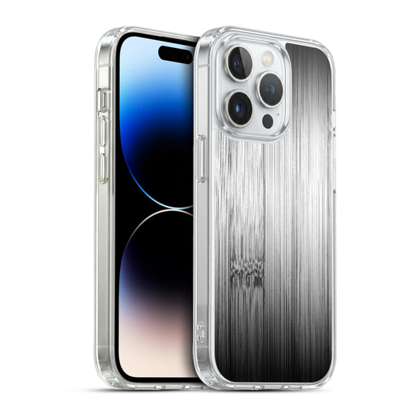 PLdesign Wood Prints Bamboo Burnt Gray Ombre Soft Gel Case for Apple iPhone 13 Pro & MagSafe