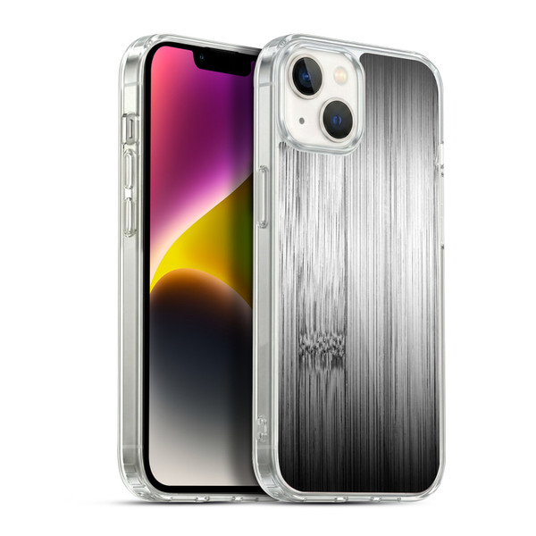 PLdesign Wood Prints Bamboo Burnt Gray Ombre Soft Gel Case for Apple iPhone 14 Plus & MagSafe