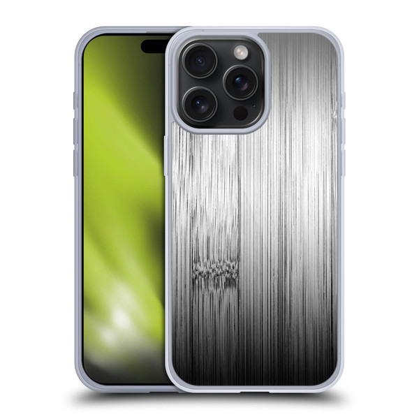 PLdesign Wood Prints Bamboo Burnt Gray Ombre Soft Gel Case for Apple iPhone 15 Pro Max