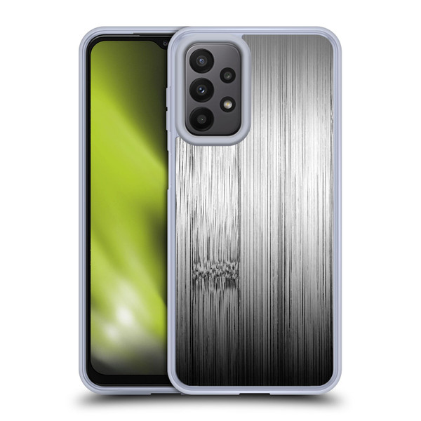 PLdesign Wood Prints Bamboo Burnt Gray Ombre Soft Gel Case for Samsung Galaxy A23 / 5G (2022)