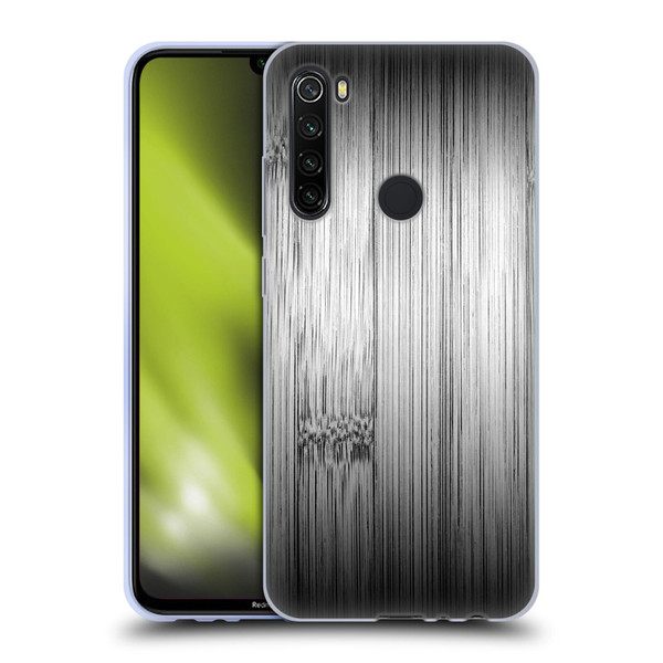 PLdesign Wood Prints Bamboo Burnt Gray Ombre Soft Gel Case for Xiaomi Redmi Note 8T