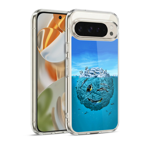Vincent Hie Graphics Penguin Wink Soft Gel Case for Google Pixel 9 / Pixel 9 Pro