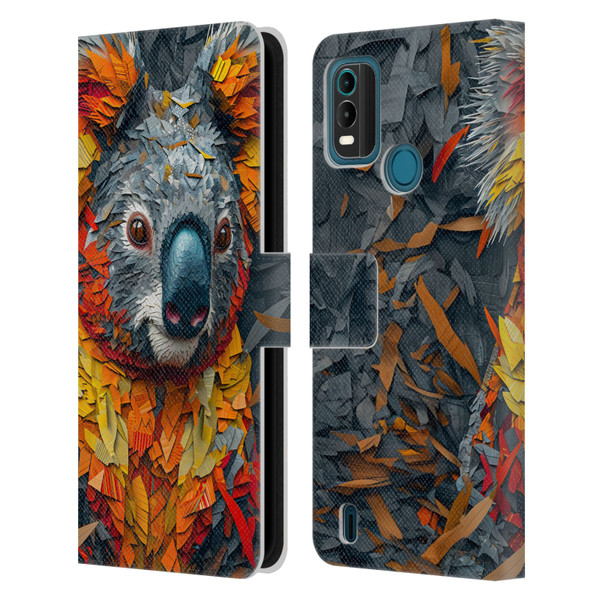 Haroulita Mix Art Animals Koala Leather Book Wallet Case Cover For Nokia G11 Plus