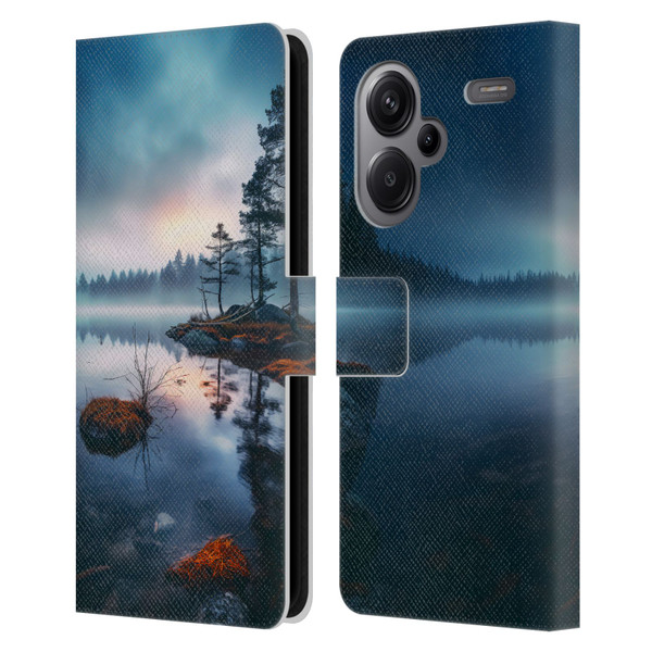 Haroulita Sceneries Dreaming Lake Leather Book Wallet Case Cover For Xiaomi Redmi Note 13 Pro Plus 5G