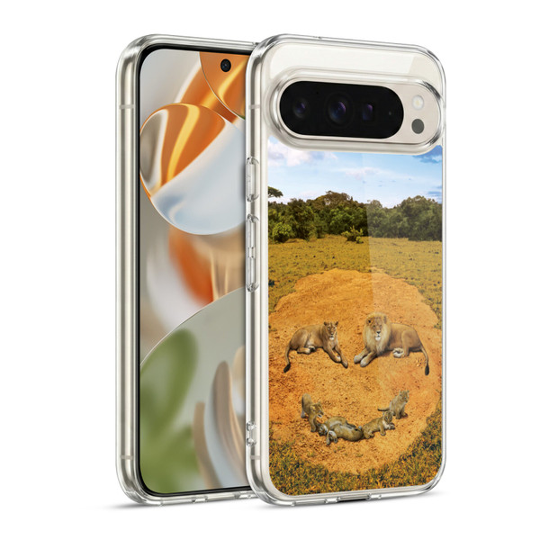 Vincent Hie Key Art A Lion Happiness Soft Gel Case for Google Pixel 9 / Pixel 9 Pro