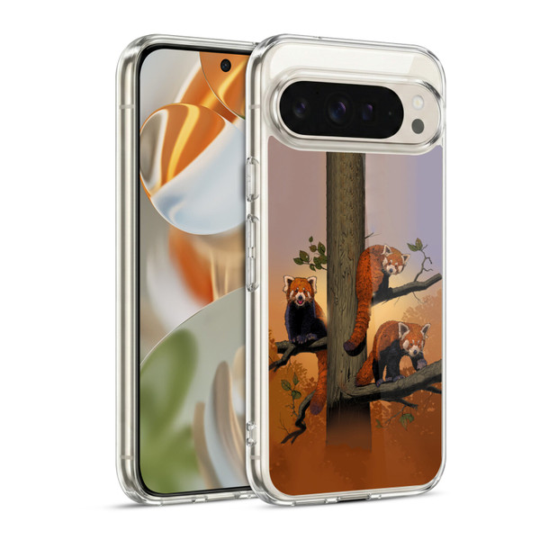 Vincent Hie Key Art Red Pandas Soft Gel Case for Google Pixel 9 / Pixel 9 Pro