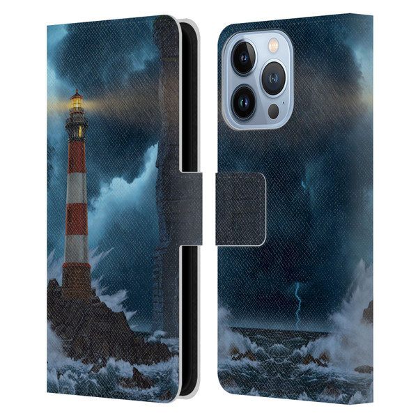 Vincent Hie Graphics Unbreakable Leather Book Wallet Case Cover For Apple iPhone 13 Pro