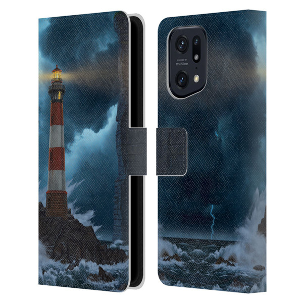 Vincent Hie Graphics Unbreakable Leather Book Wallet Case Cover For OPPO Find X5 Pro