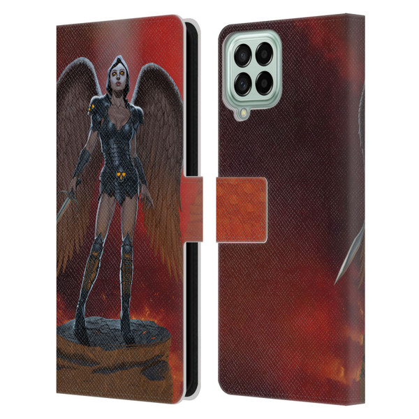 Vincent Hie Graphics Angel Of Vengeance Leather Book Wallet Case Cover For Samsung Galaxy M53 (2022)