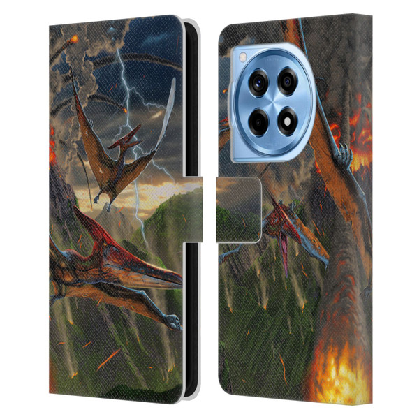 Vincent Hie Key Art Eruption Leather Book Wallet Case Cover For OnePlus 12R