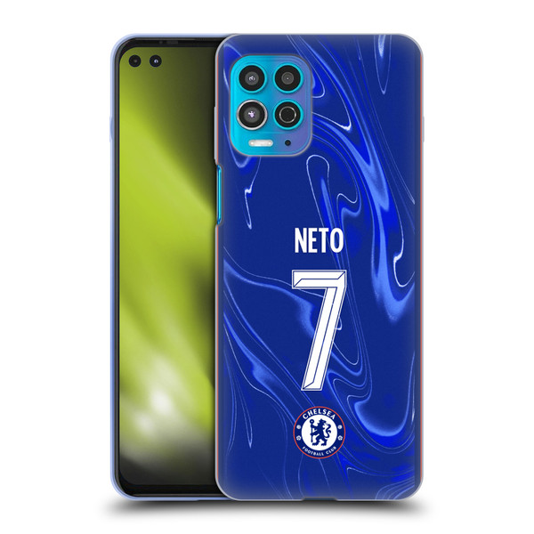 Chelsea Football Club 2024/25 Players Home Kit Pedro Neto Soft Gel Case for Motorola Moto G100