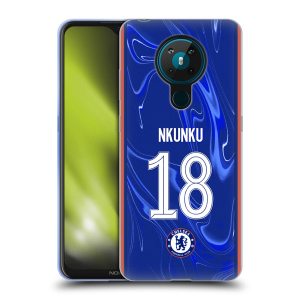 Chelsea Football Club 2024/25 Players Home Kit Christopher Nkunku Soft Gel Case for Nokia 5.3