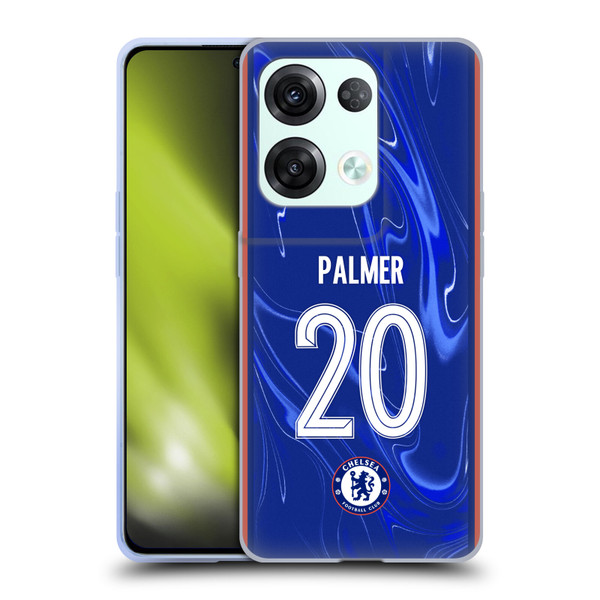 Chelsea Football Club 2024/25 Players Home Kit Cole Palmer Soft Gel Case for OPPO Reno8 Pro