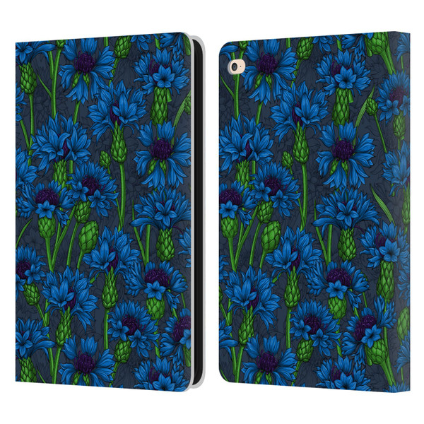 Katerina Kirilova Art Blue Cornflowers Leather Book Wallet Case Cover For Apple iPad Air 2 (2014)