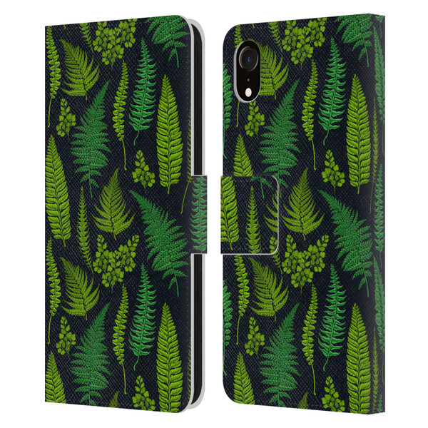 Katerina Kirilova Art Greens Leather Book Wallet Case Cover For Apple iPhone XR